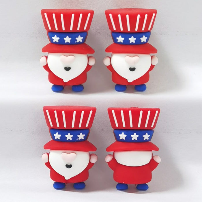 Wholesale 10pcs Creative 3D Red Santa Claus Beads  JDC-BDS-JIaHaoShun035