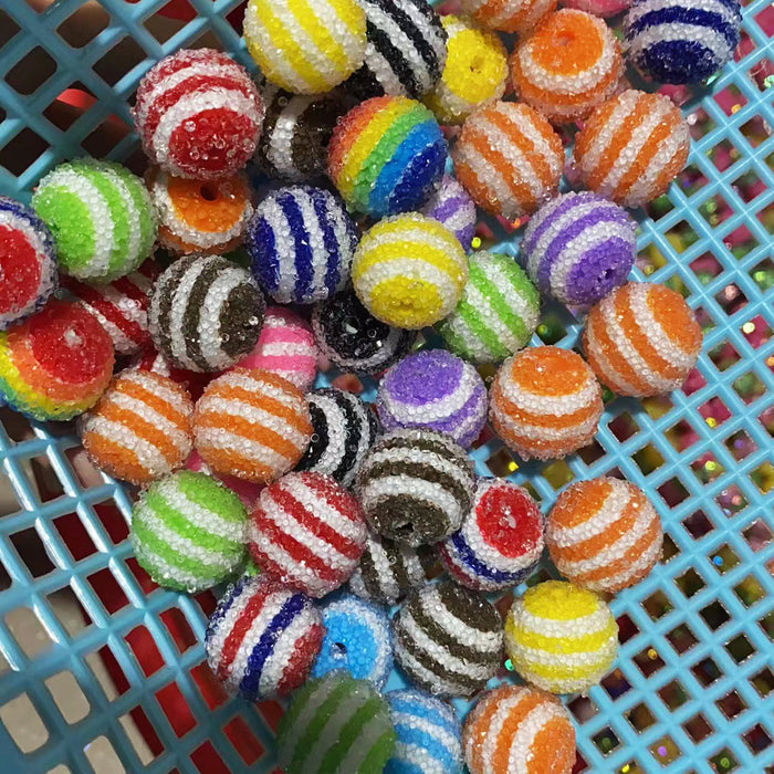 Wholesale 100pcs 20mm Colorful Sugar Acrylic Hard Beads JDC-BDS-BoDa010