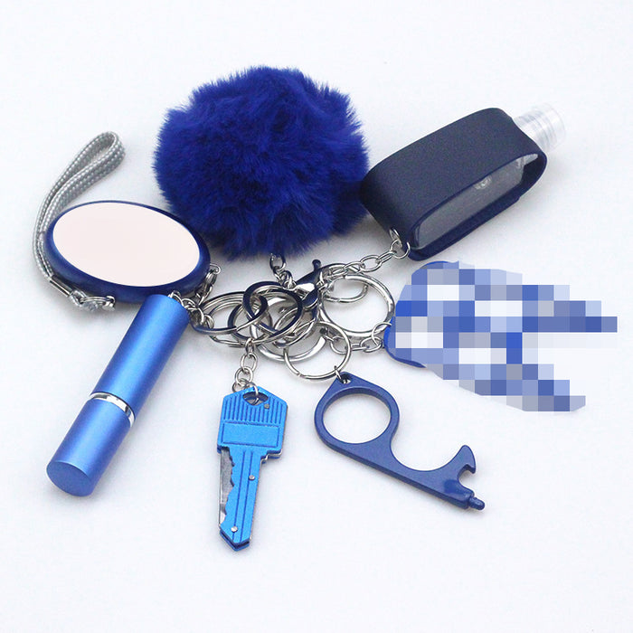 Wholesale Plush Perfume Bottle Multi-function Keychain 8-piece Set JDC-KC-TouMS077