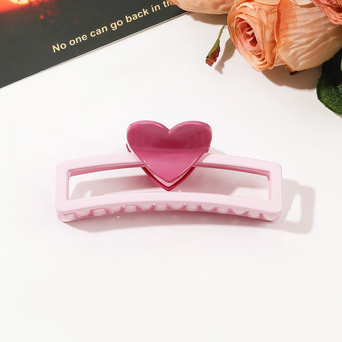 Wholesale Resin Small Heart Hairpin JDC-HC-Yiyue006