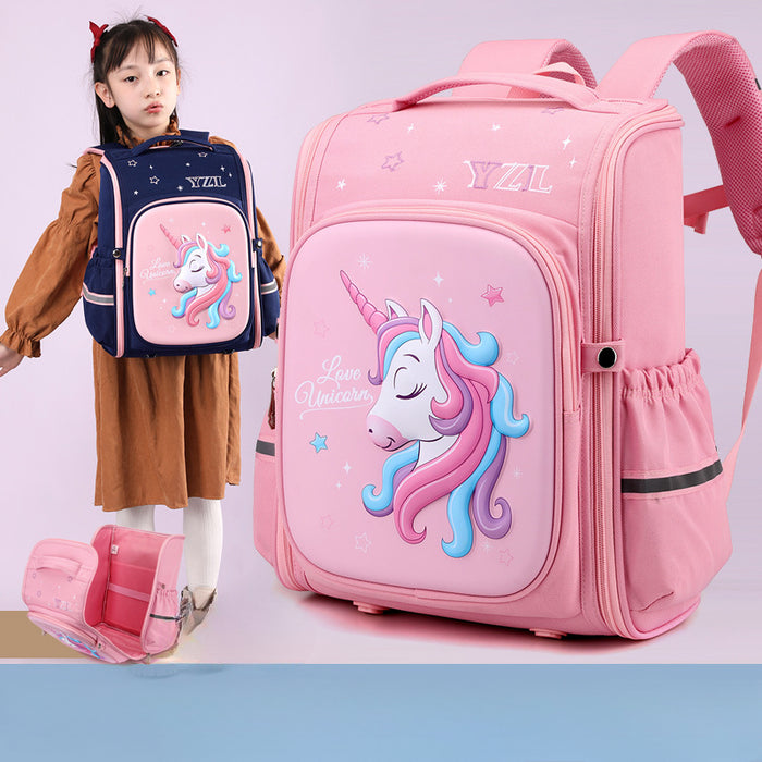 Wholesale Oxford Cloth Lightweight Children's Backpack with Reduced Burden and Spine Protection JDC-BP-YuanDuo094