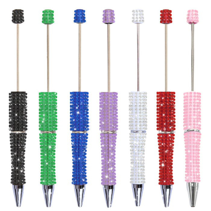 Wholesale 10pcs Beadable Pens Handmade Rhinestone Pens DIY Plastic Pen JDC-038