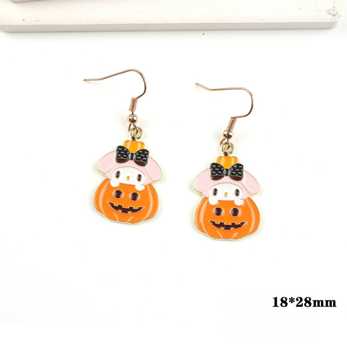 Wholesale Cartoon Alloy Pendant Earrings JDC-ES-FuYu007