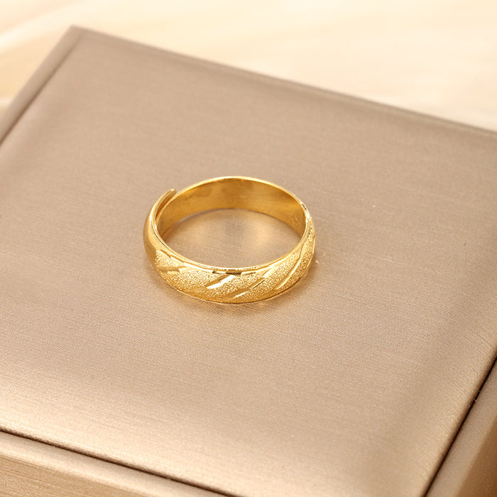 Wholesale Real Gold Plated Open Ring for Men JDC-RS-XP002