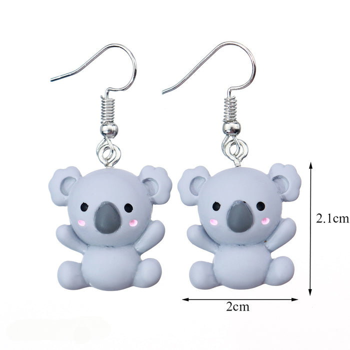 Wholesale Cartoon Animal Resin Earrings JDC-ES-niqing029