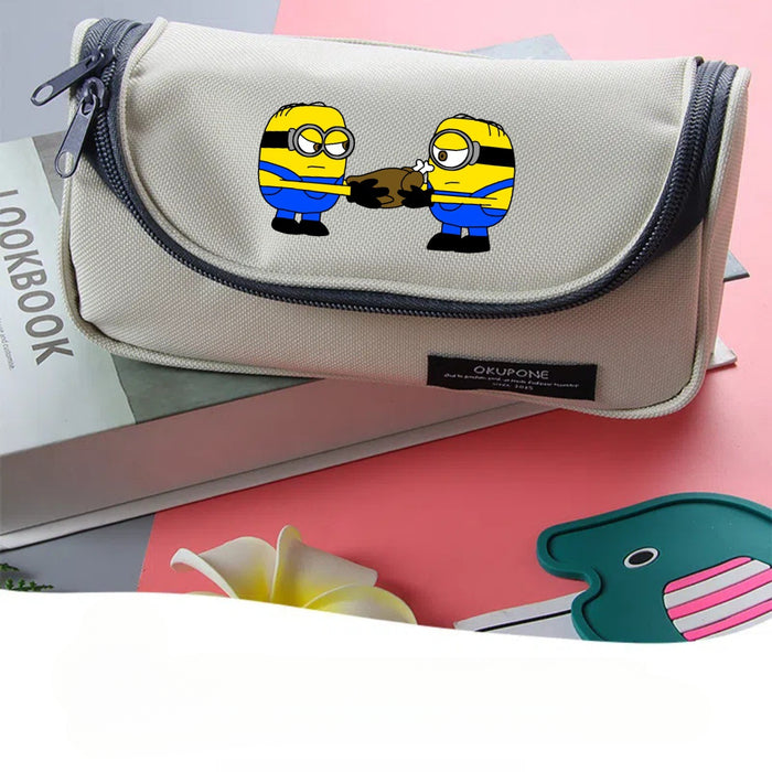 Wholesale Cartoon Print Pencil Case Cute Flip Cover Pencil Case JDC-PB-Qiqiang001