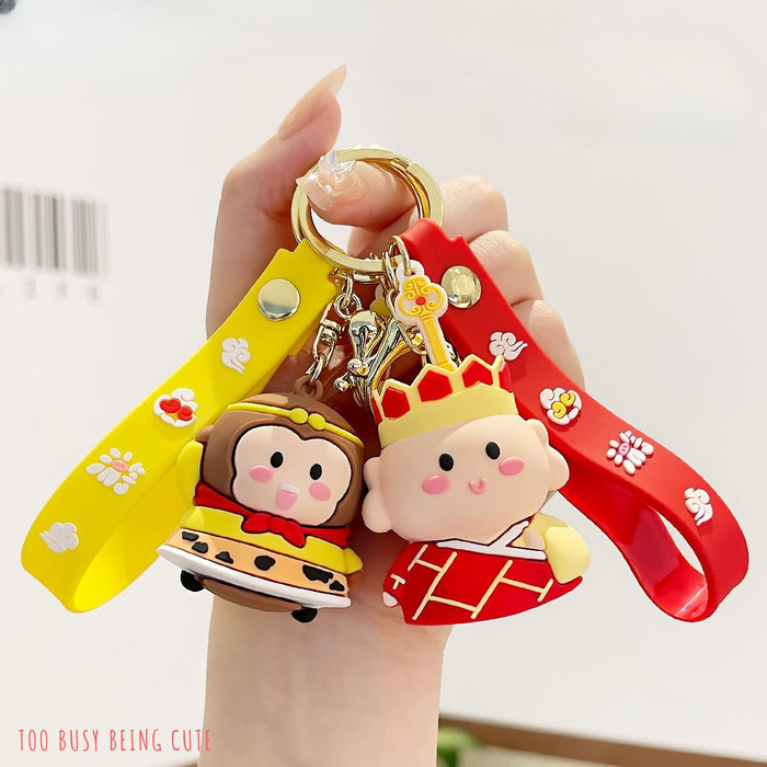 Wholesale PVC Cartoon Doll Keychain JDC-KC-MengXu001