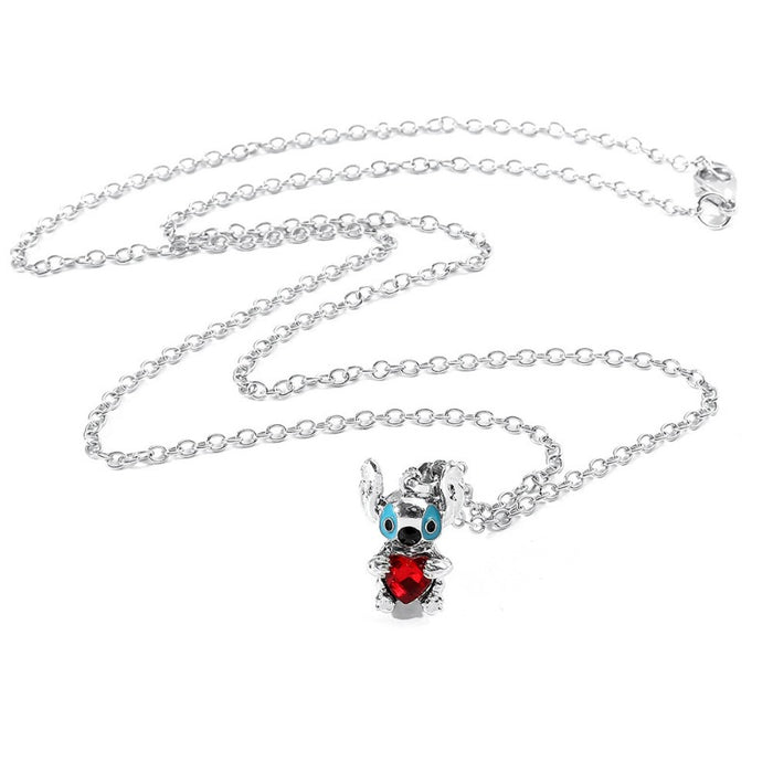 Wholesale Cartoon Cute Love Heart Zinc Alloy Necklace JDC-NE-ShaoH016