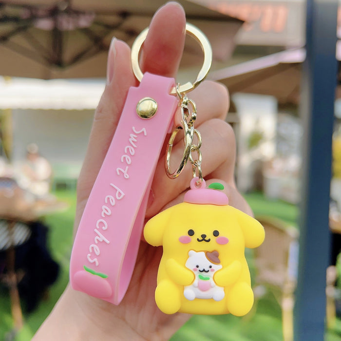 Wholesale Cute Cartoon Doll Silicone Keychain (S) JDC-KC-WC023