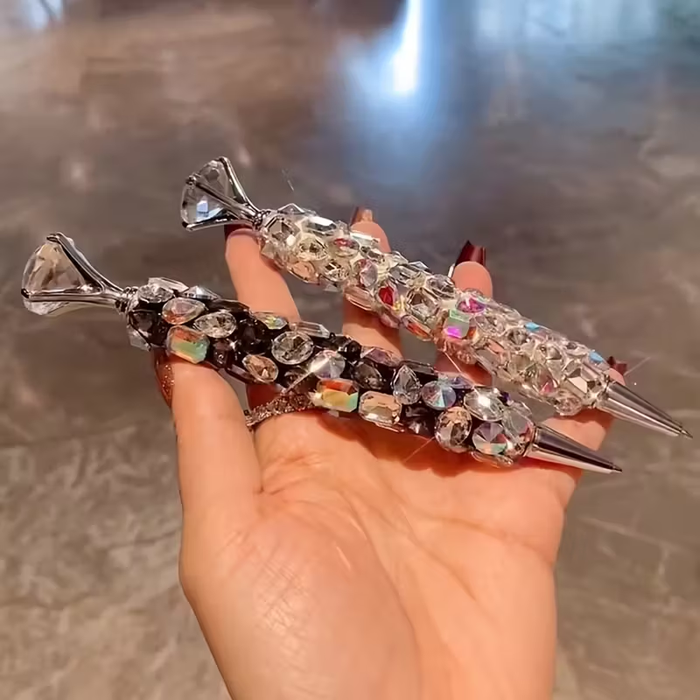 Wholesale Metal Diamond Ballpoint Pen Creative Glitter Wrap Ballpoint Pen JDC-PN-001