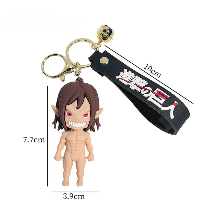 Wholesale Silicone Cartoon Doll Keychain JDC-KC-QiChao063