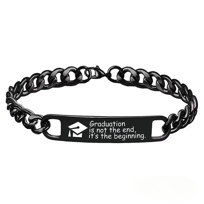 Wholesale Stainless Steel Graduation Season Doctoral Cap Bracelet JDC-BT-GangG021