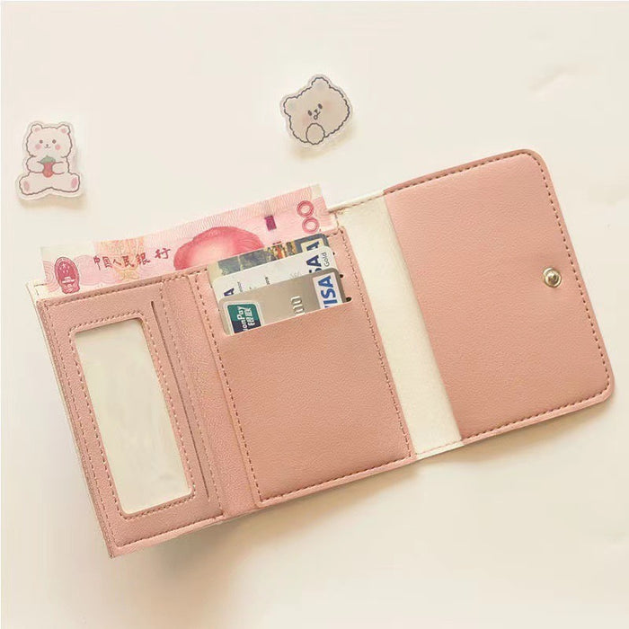 Wholesale PU Cartoon Cute Kuromi Tri-fold Wallets JDC-WT-Jumei010