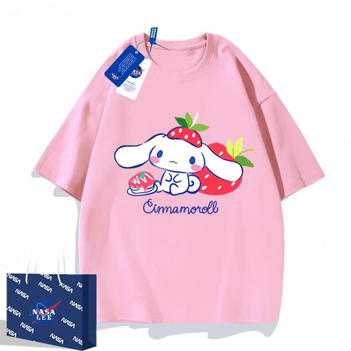 Wholesale Wholesale Cartoon Cute Short-sleeved T-shirts JDC-CTS-LuY003