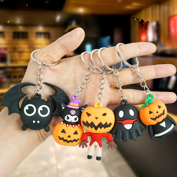 Wholesale Halloween PVC Cartoon Doll Keychain JDC-KC-Yexiang026