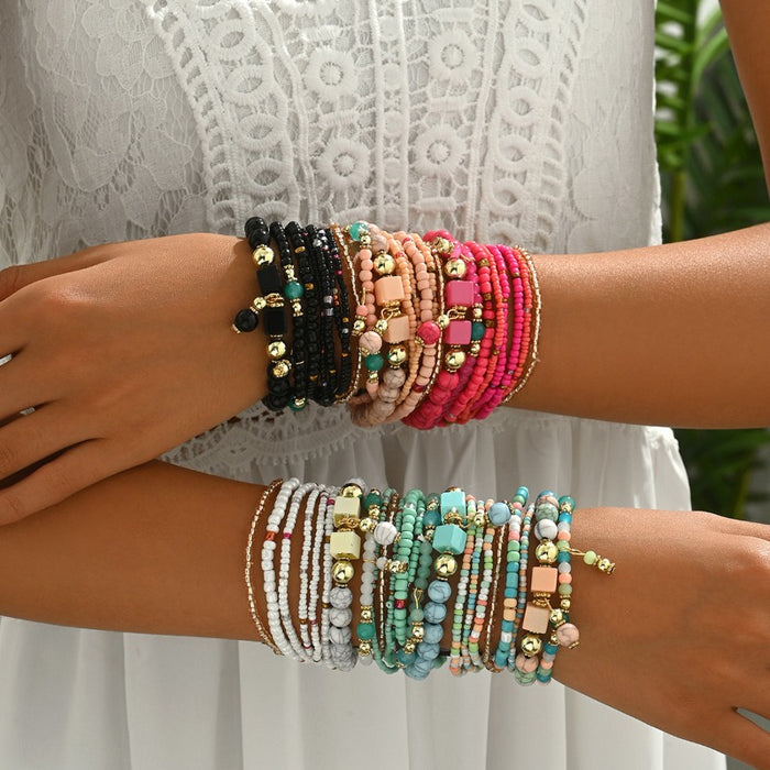 Wholesale Bohemian Multi-layer Beaded Bracelet JDC-BT-Bais005