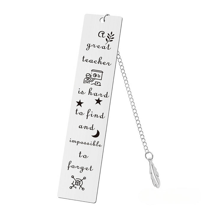 Wholesale Stainless Steel Teacher's Day Bookmark JDC-BM-GangG001