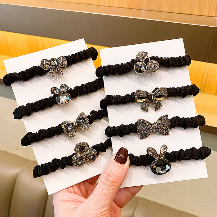 Wholesale Alloy Rhinestone Hair Scrunchies JDC-HS-HuiDi016