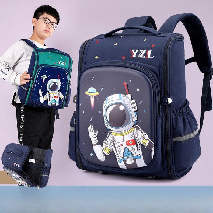 Wholesale Oxford Cloth Lightweight Burden-reducing Spine-protecting Large-capacity Children's Backpack JDC-BP-YuanDuo093