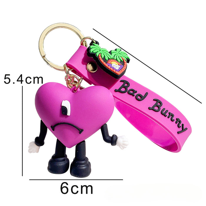 Wholesale Silicone Cartoon Doll Keychain JDC-KC-QiChao061