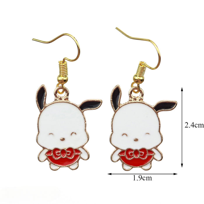 Wholesale Cartoon Animal Resin Earrings JDC-ES-niqing019