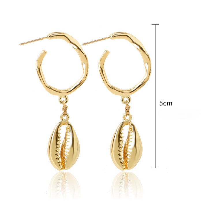Wholesale Pearl Shell Earrings JDC-ES-ManY049