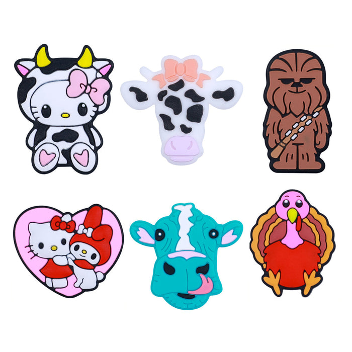 Wholesale 20pcs Cartoon Cute Silicone Beads JDC-BDS-HeX055