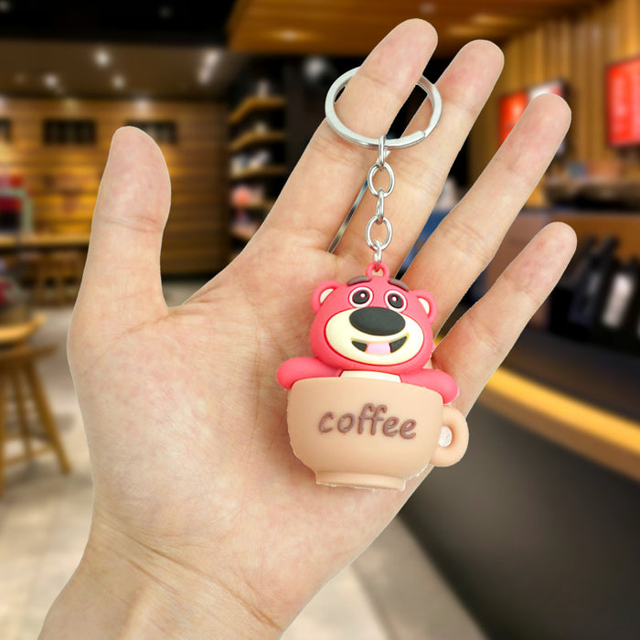 Wholesale Rubber Cartoon Doll Keychain JDC-KC-Yexiang016