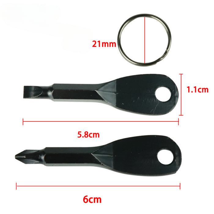 Wholesale Alloy Outdoor Screwdriver Multifunctional Keychain JDC-KC-HouJia002