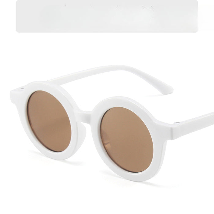 Wholesale Children's Colored Small Round Frame PC Sunglasses JDC-SG-mige007