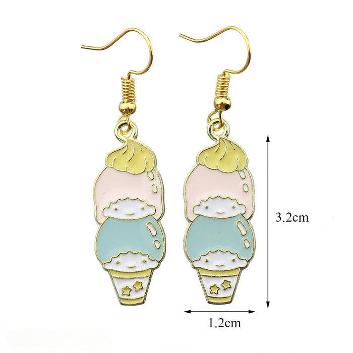 Wholesale Cartoon Animal Resin Earrings JDC-ES-niqing019