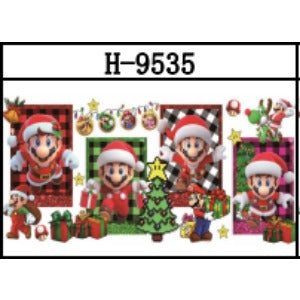 Wholesale Christmas 5PCS 16oz UV Cartoon Printed  Cup Stickers JDC-ST-JieSheng025