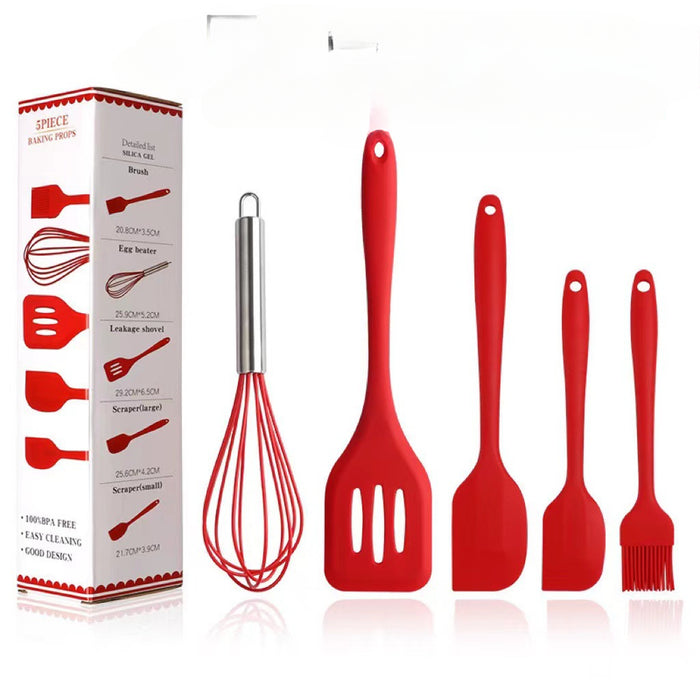 Wholesale Silicone High Temperature Resistant Five-piece Kitchenware Set JDC-KW-YaXin001