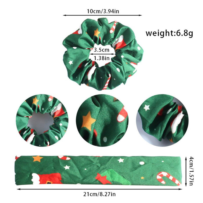 Wholesale Christmas Hair Scrunchies JDC-HS-Heqin002