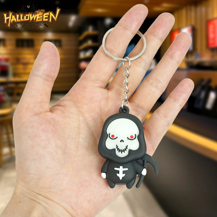 Wholesale Halloween PVC Cartoon Doll Keychain JDC-KC-Yexiang026