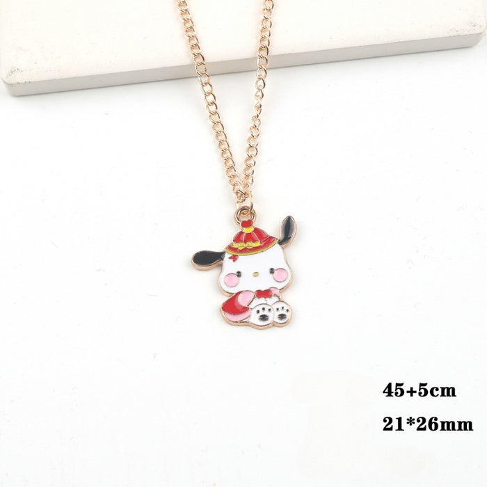 Wholesale Cartoon Alloy Pendant Necklace JDC-NE-FuYu015