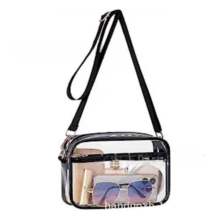 Wholesale PVC Waterproof Transparent Messenger Bag JDC-SD-HanDuo002