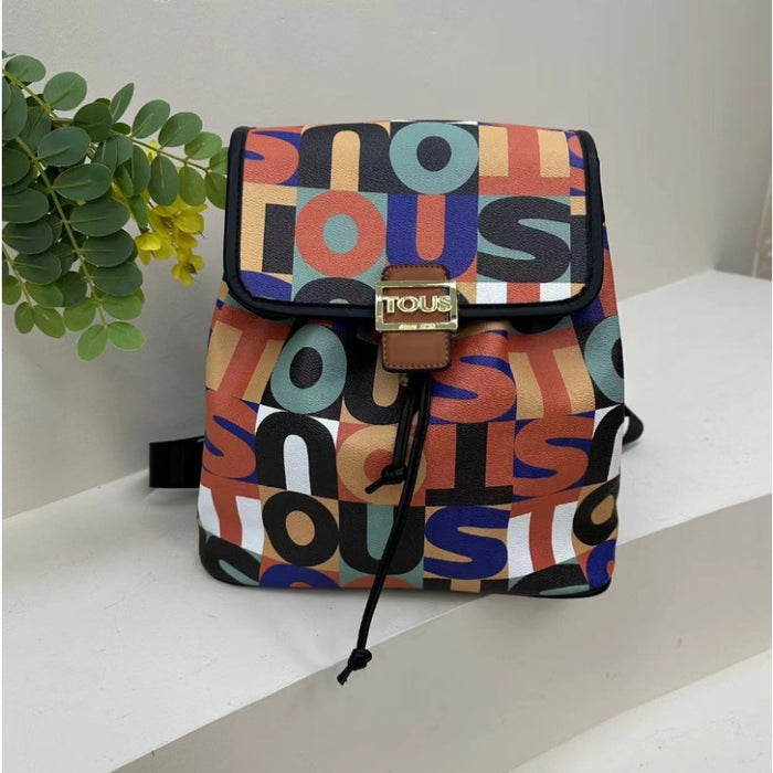 Wholesale Simple Letter PU Backpack Bag JDC-BP-ManY015