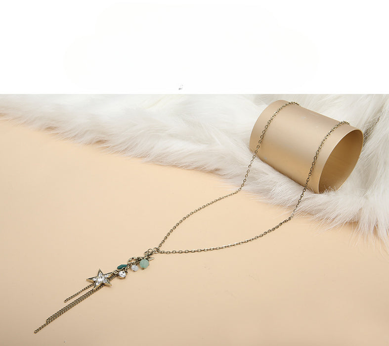 Wholesale Metal Tassel Pendant Necklace JDC-NE-YaXue006