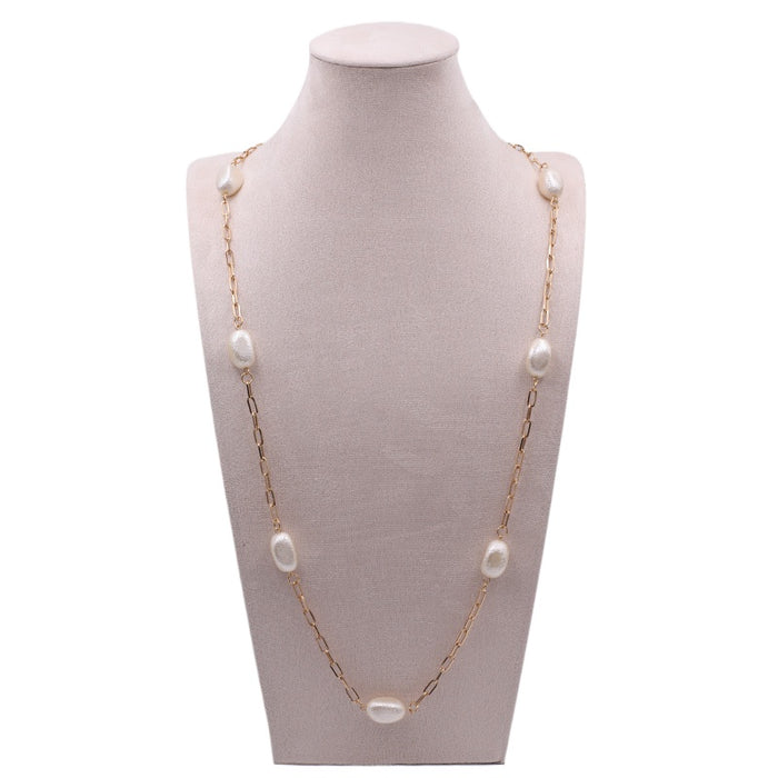 Wholesale Baroque Pearl Long Necklace JDC-NE-YaXue004