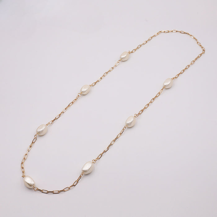 Wholesale Baroque Pearl Long Necklace JDC-NE-YaXue004