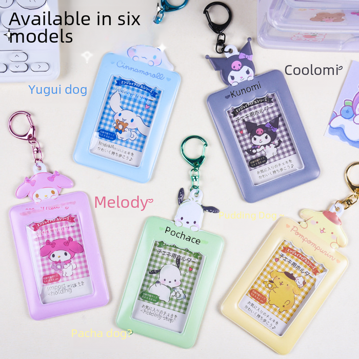 Wholesale  Student Bus Card Meal Card Id Holder Cute  Keychain Pendant Wallet