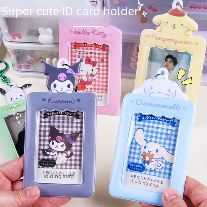 Wholesale  Student Bus Card Meal Card Id Holder Cute  Keychain Pendant Wallet