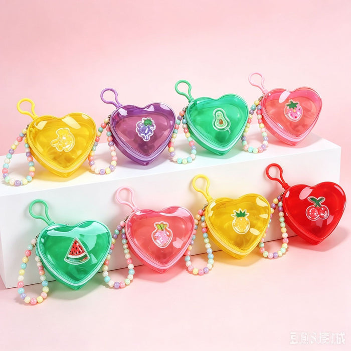 Wholesale Trendy Transparent PVC Jelly Coin Purse In Banana Color Portable Small Storage Pouch With Keychain Cute Everyday Bag Charm For Resale