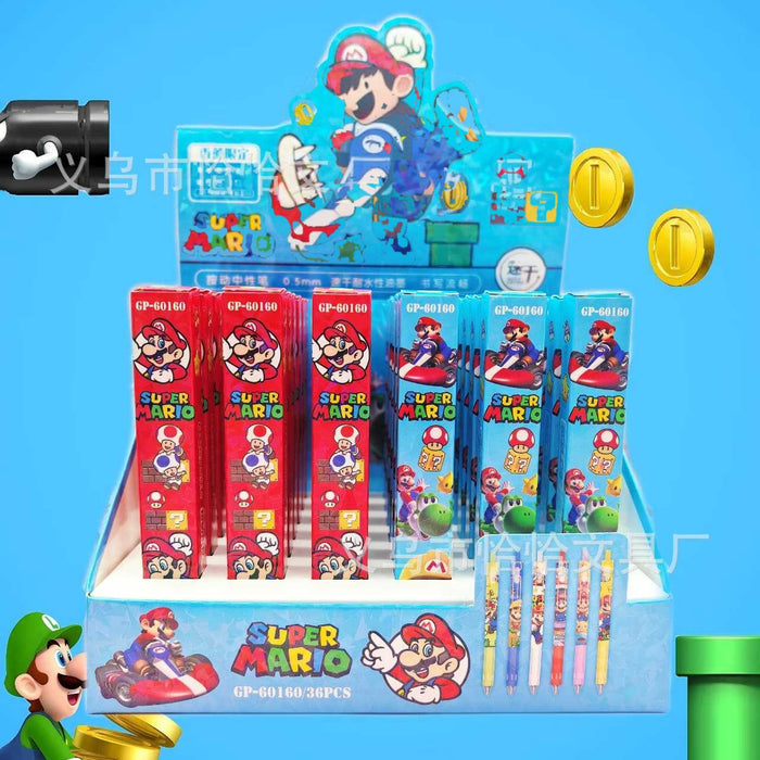 Wholesale Trendy Blind Box Click Gel Pen 0.5Mm Cartoon Plastic Shell Student Everyday Writing Resale