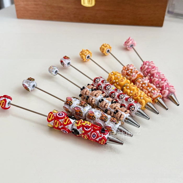 Wholesale Rhinestone DIY Beaded Pen Cartoon Theme for Party Favors and Everyday Use minimum quantity: 2