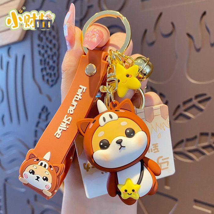 Wholesale Cartoon Zodiac Horse Silicone Keychain Cute Chinese New Year Gift Keyring