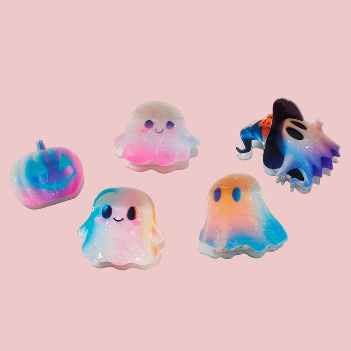Wholesale Trendy Ghost Pumpkin Gradient Hair Claw Clip PVC Cute Hair Accessory Boutique Gift