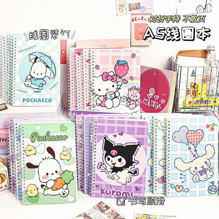 Wholesale A5 Coil Notebook Trendy Cartoon Stationery for Daily Use MOQ≥4