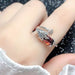 Wholesale 10pcs 925 ancient silver open food ring JDC-RS-NS009 Rings 尼森 Wholesale Jewelry JoyasDeChina Joyas De China